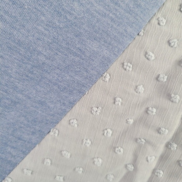 Logo by Lori Goldstein Cardigan Shirt Women’s Plus 2X Long Sleeve Blue Rayon - Picture 6 of 11